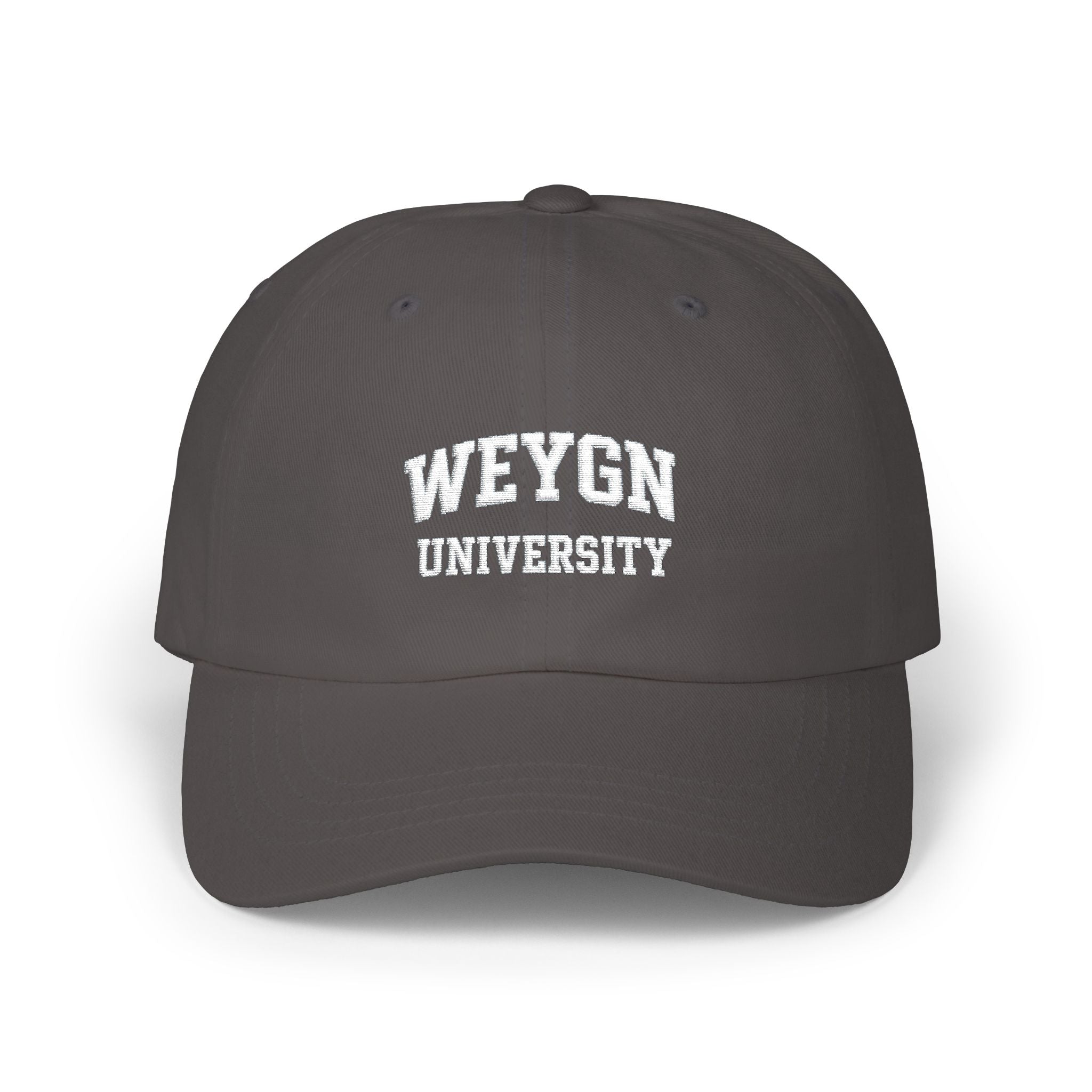 Weygn University Classic Dad Cap - White Logo