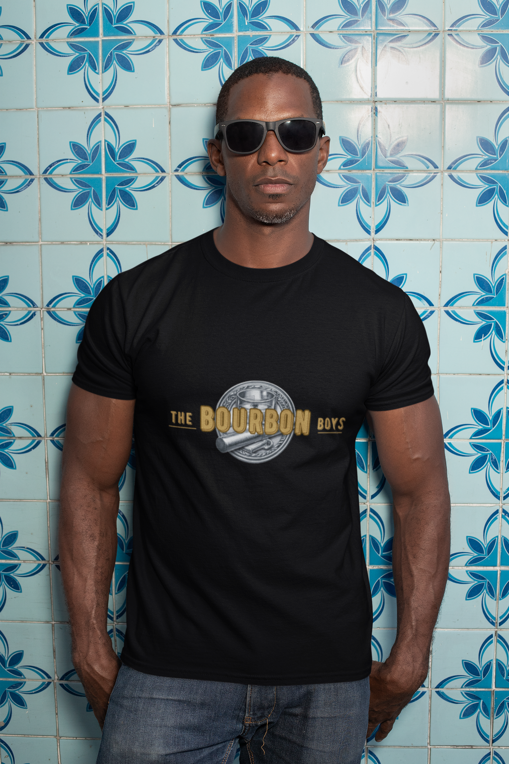 The Bourbon Boys Gold Tee