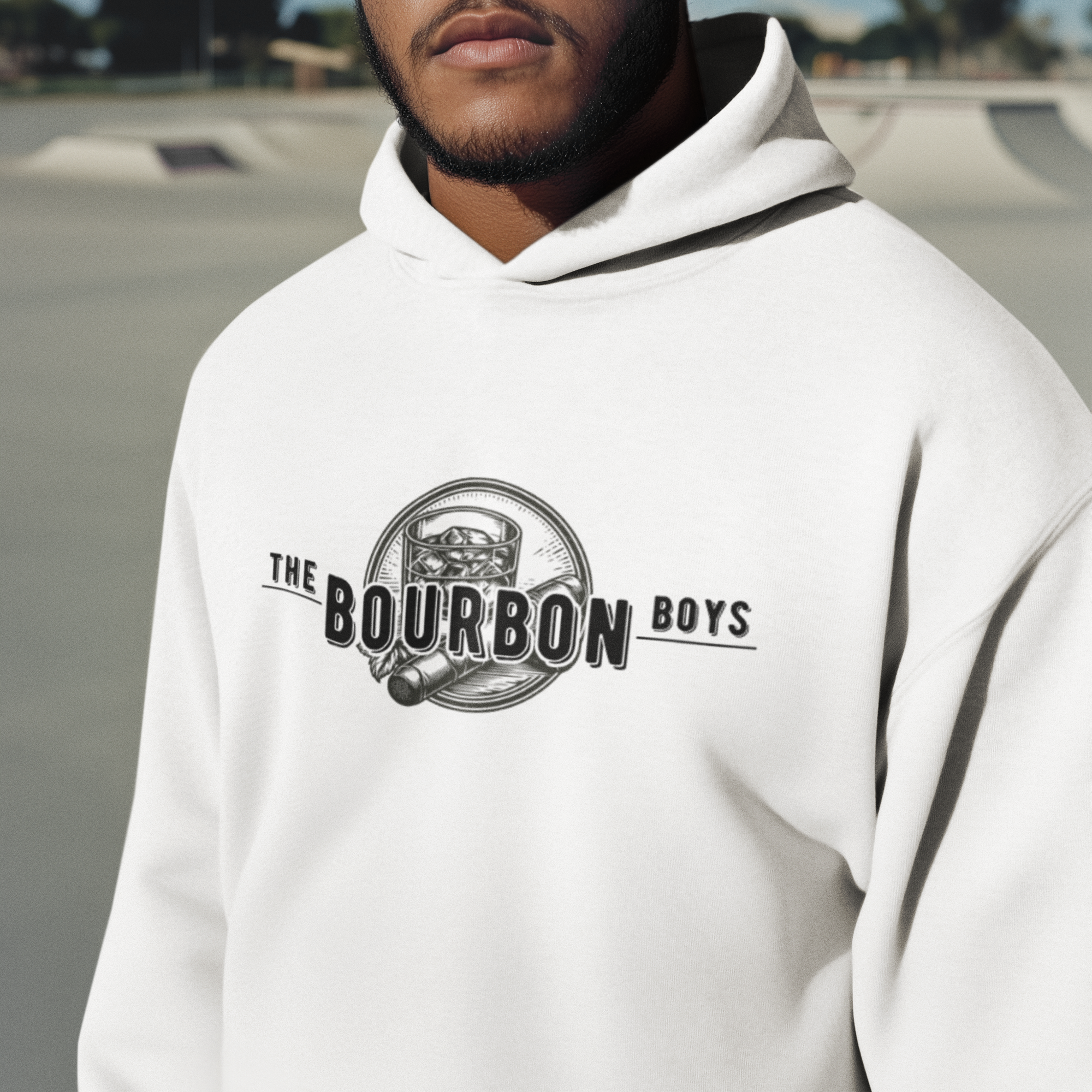 The Bourbon Boys Black Logo Hoodie