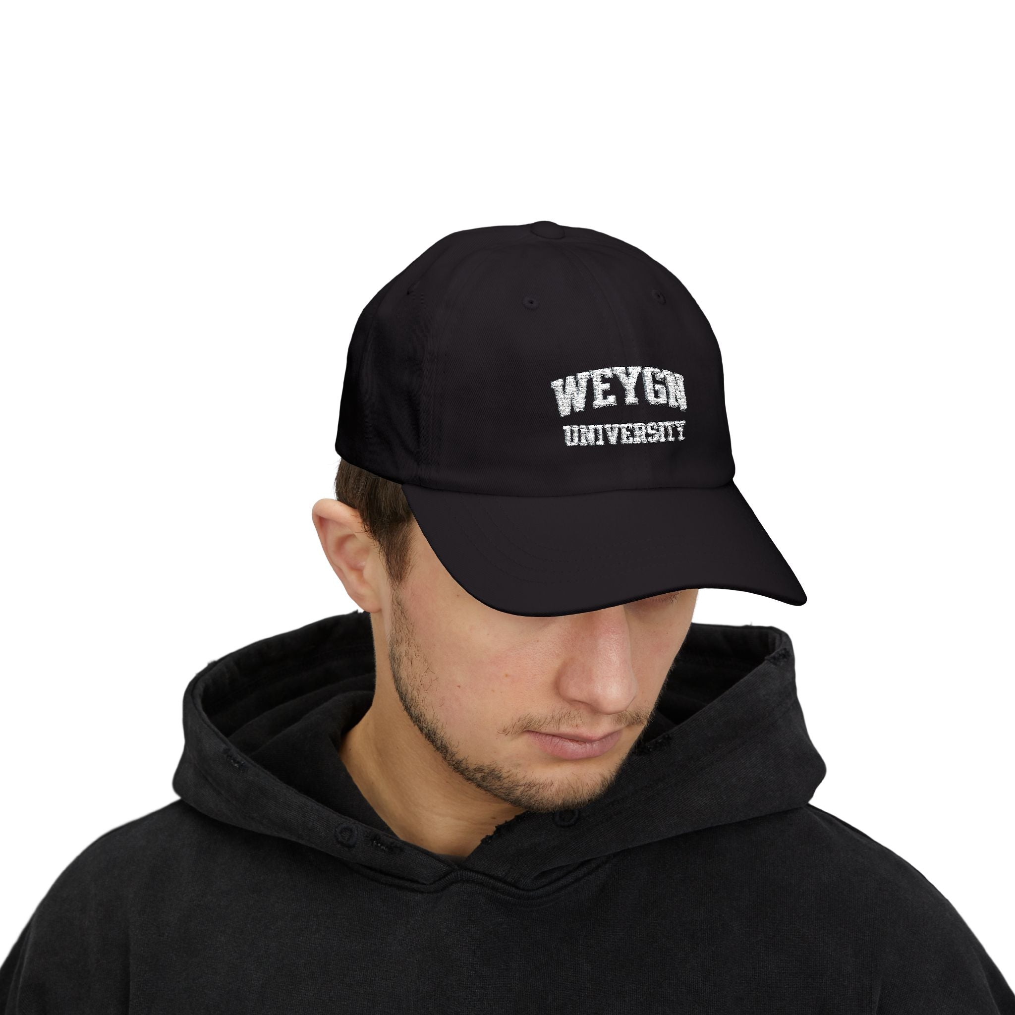 Weygn University Classic Dad Cap - White Logo